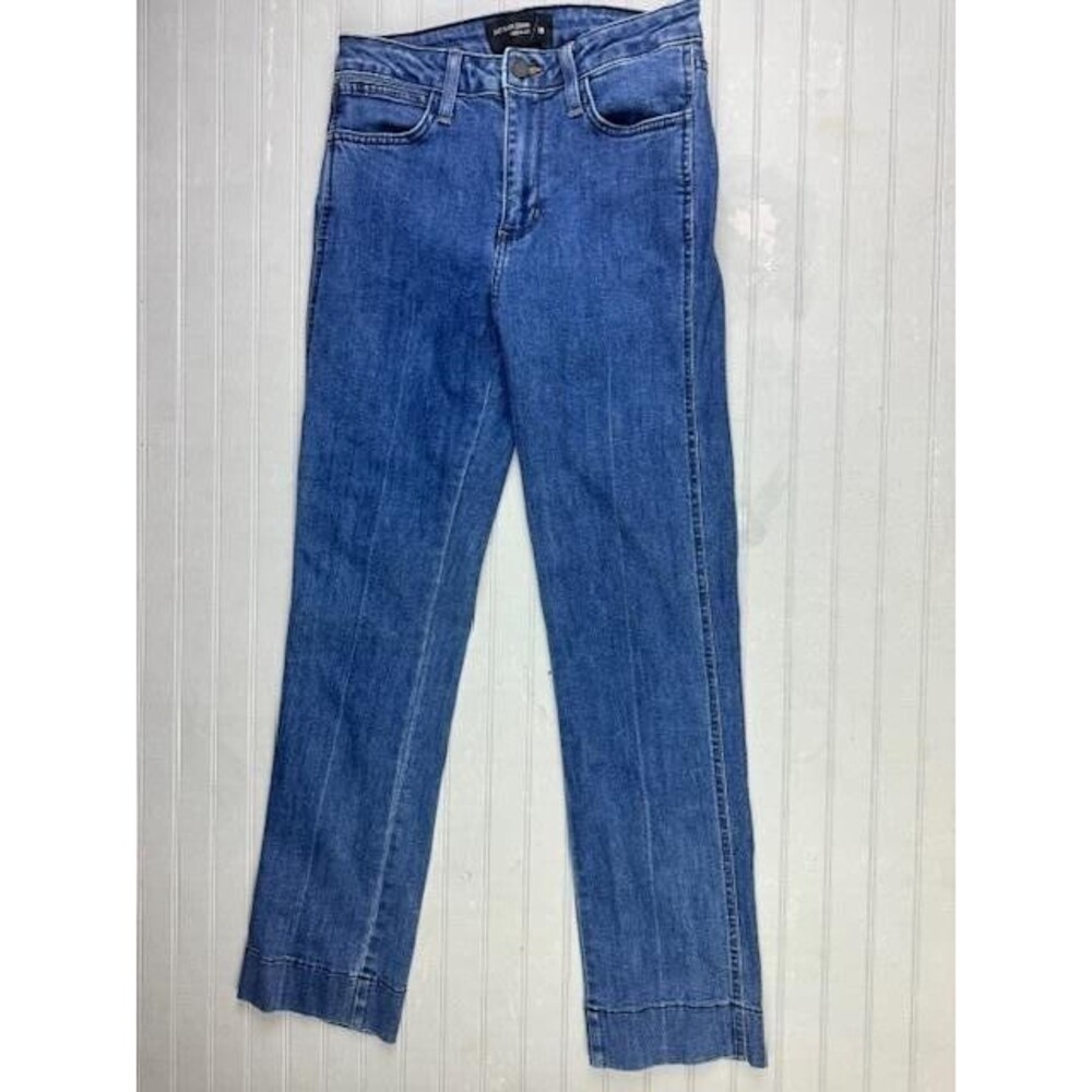 Just Black Size 26 Womens Jeans Mid Rise Stretch Med Wash Straight